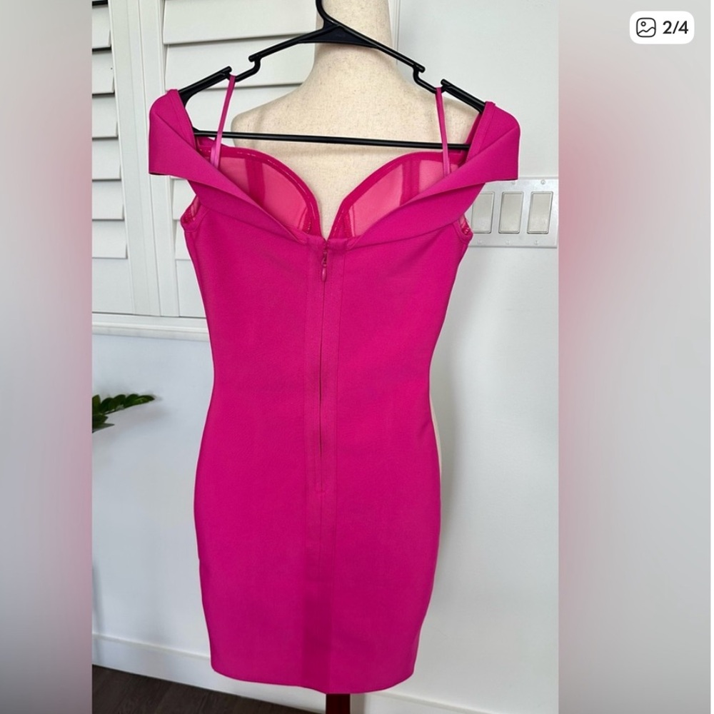 Fashion Nova Vibrant Pink Mini Dress
